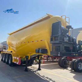4 Axles Dry Cargo Cement Powder Tanker