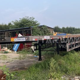 3 Axle Container Flatbed Semi Trailer