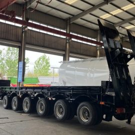 6 Axle 100 Tons Low Bed Semi Trailer